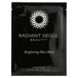 Radiant Seoul, осветляющая тканевая маска, 5 шт. по 25 мл (0,85 унции)