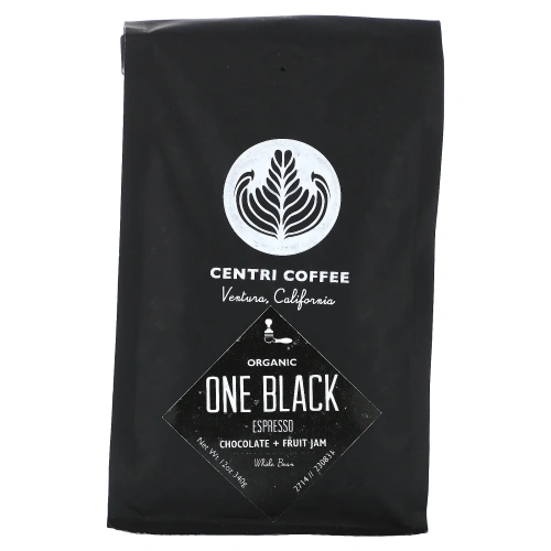 Cafe Altura, Organic Centri Coffee,  One Black, Espresso, Whole Bean, Chocolate + Fruit Jam, 12 oz (340 g)