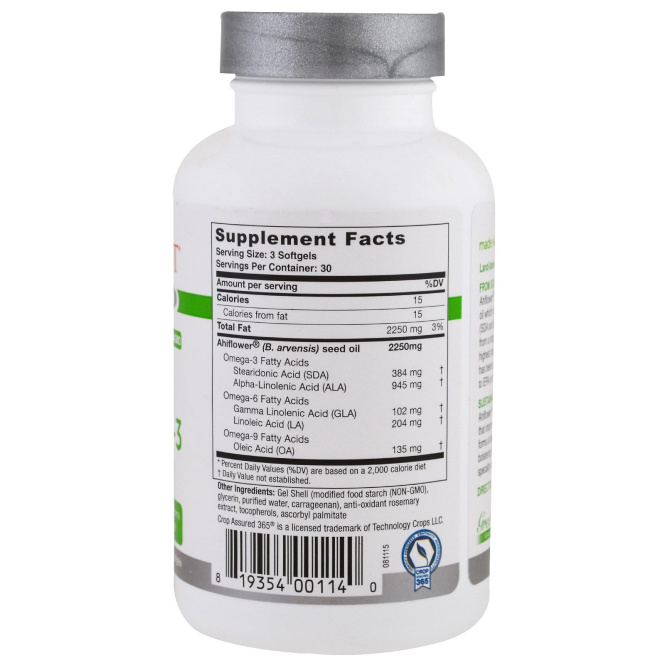 Greens First, Ahiflower Oil, Vegan Omega-3 , 90 Softgels