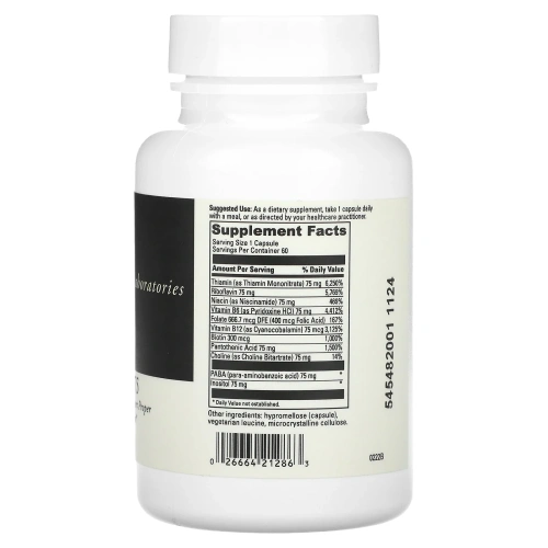 DaVinci Laboratories of Vermont, B Complex-75, 60 капсул