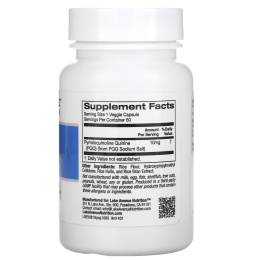 Lake Avenue Nutrition, PQQ (пирролохинолинхинон), 10 мг, 60 растительных капсул