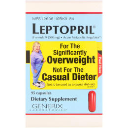 Generix Laboratories, Leptopril, контроль веса, 95 капсул