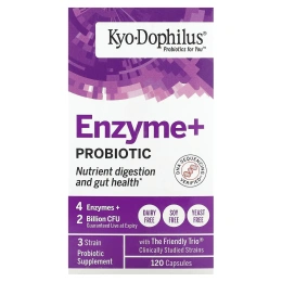 Kyolic, Kyo•Dophilus, пробиотики плюс ферменты, 120 капсул