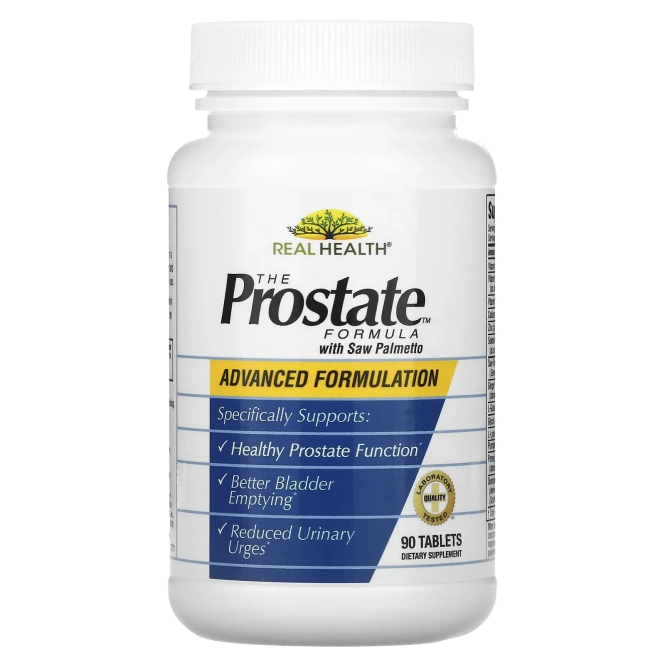 Real Health, Комплекс для здоровья простаты The Prostate, с сереноей, 90 таблеток
