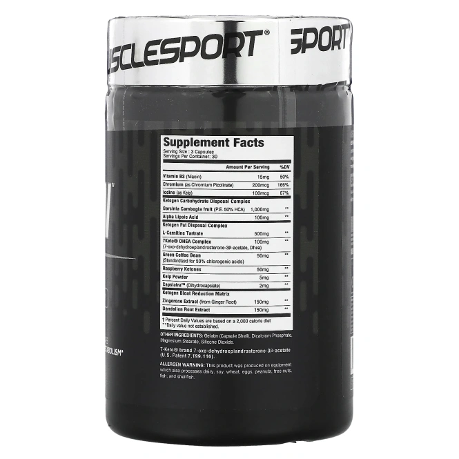 MuscleSport, Black Series, кетоген`` 90 капсул