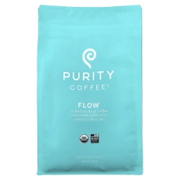 Purity Coffee, Flow, цельная фасоль, средняя обжарка, 340 г (12 унций)
