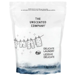 The Unscented Company, средство для деликатной стирки, без отдушек, 1 кг (2,2 фунта)