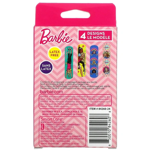 Smart Care, Barbie, пластыри, 20 повязок