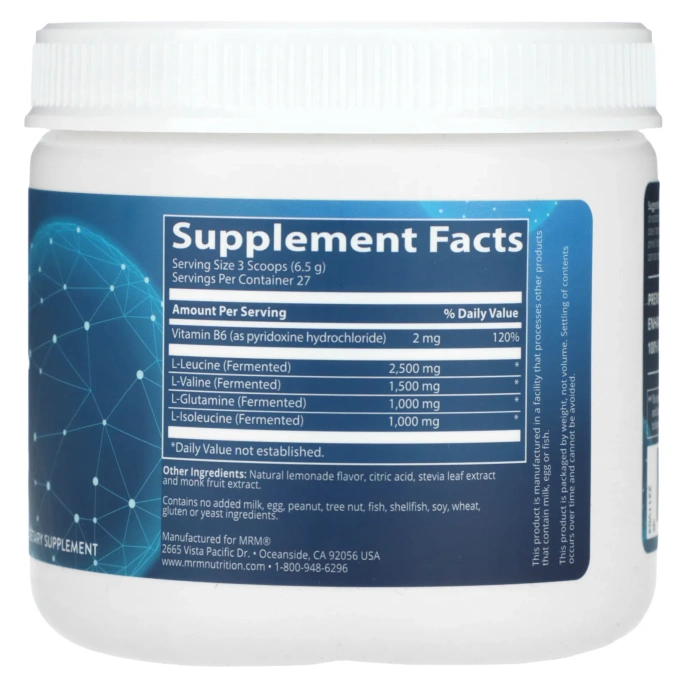 MRM, BCAA+G , со вкусом лимонада, 0,396 фунта (180 г)
