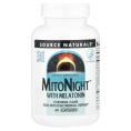 Source Naturals, MitoNight™ с мелатонином, 60 капсул