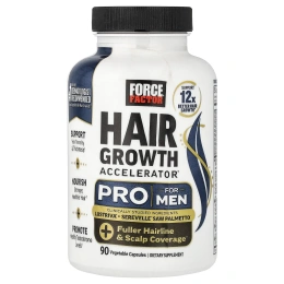 Force Factor, Hair Growth Accelerator® Pro, для мужчин, 90 растительных капсул