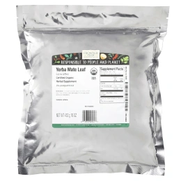 Frontier Co-op, Органический нарезанный и просеянный лист йерба мате, 453 г (16 унций)