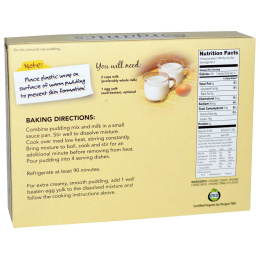 European Gourmet Bakery, Organics, Смесь для пудинга и начинки пирога, ваниль, 99 г