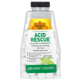 Country Life, Acid Rescue Мята 220 таблеток