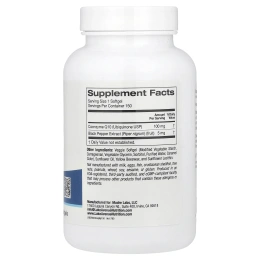 Lake Avenue Nutrition, коэнзим Q10, с BioPerine, 100 мг, 150 вегетарианских капсул