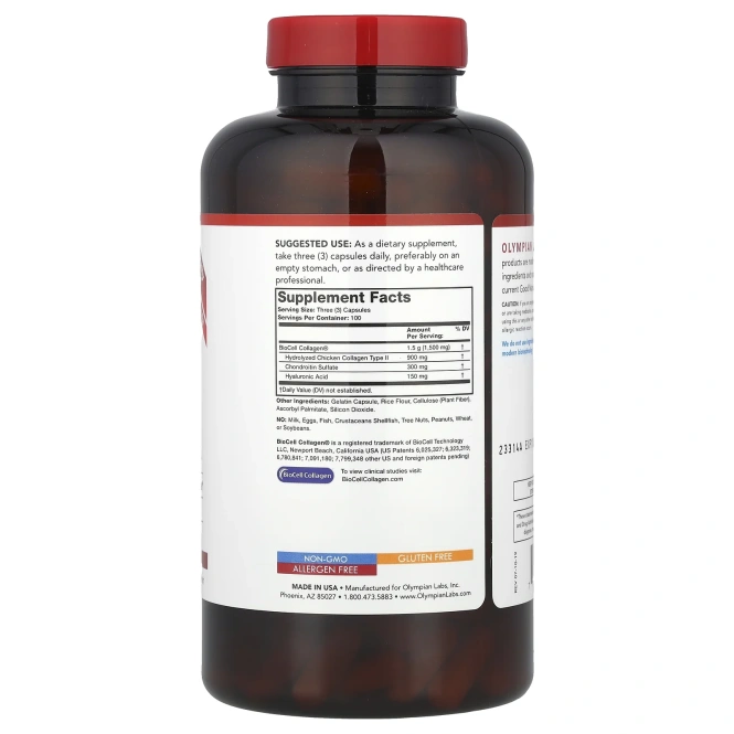 Olympian Labs, Биоэлементный коллаген, 300 капсул