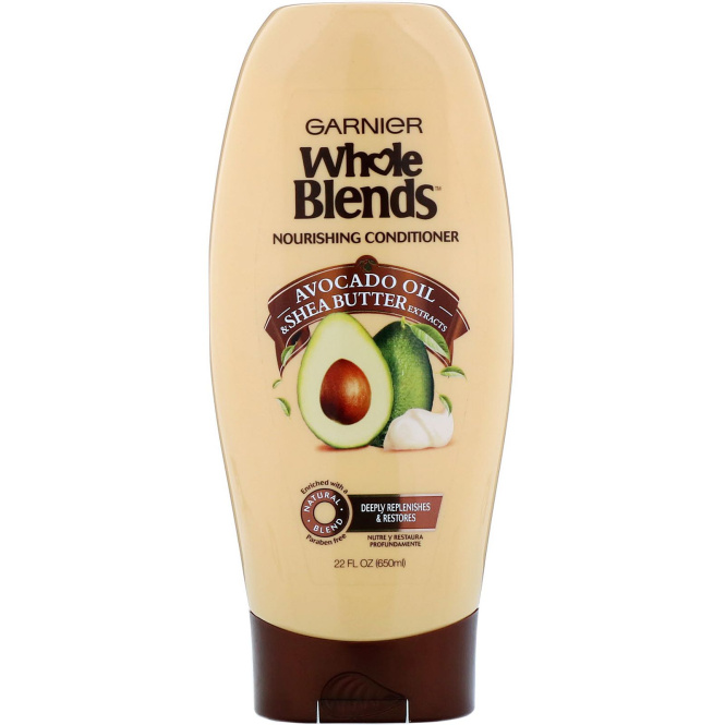 Garnier, Питательный кондиционер Whole Blends, аромат «Масла авокадо и ши», 650 мл