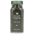 Simply Organic, укроп, 23 г (0,81 унции)