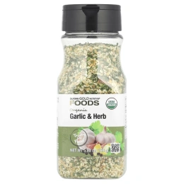 California Gold Nutrition, Foods, органический чеснок с травами, 168 г (5,93 унции)