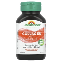 Jamieson Vitamins, Collagen, против морщин, 2500 мг, 60 капсул (833 мг в 1 капсуле)