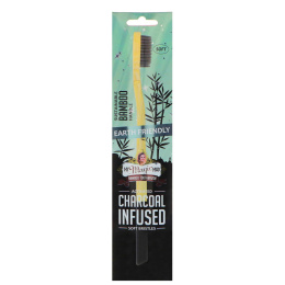 My Magic Mud, Bamboo Toothbrush, Activated Charcoal Infused Soft Bristles, 1 Toothbrush