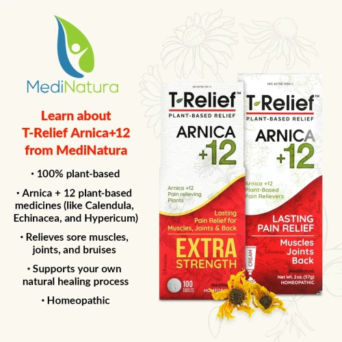 MediNatura, T-Relief, экстра сила, гомеопатическое средство, натурыльные болеутоляющие таблетки, 90 жевательных таблеток