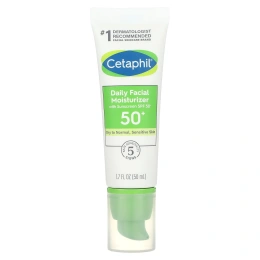 Cetaphil, Дневной увлажняющий крем для лица с SPF 50+, 50 мл