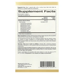 California Gold Nutrition, LactoBif® 100, пробиотики, 100 млрд КОЕ, 30 растительных капсул