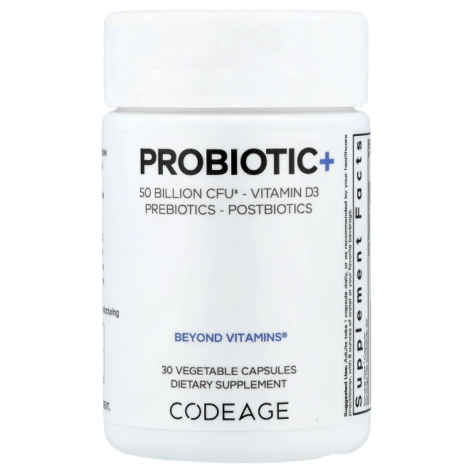 Codeage, Probiotic+, 30 растительных капсул