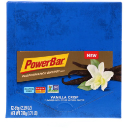PowerBar, Performance Energy, ванильный хруст, 12 батончиков, 2,29 унции (65 г) каждый