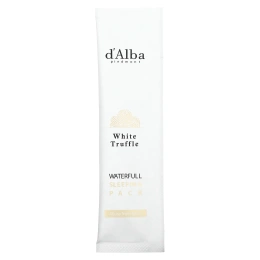 d'Alba, White Truffle, Waterfull Sleeping Pack, ночная маска для лица с белым трюфелем, 48 мл (1,62 жидк. унции)
