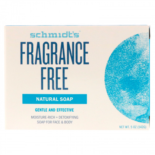 Schmidt's, Natural Soap, Fragrance Free, 5 oz (142 g)