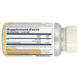 Solaray, Леденцы с фолиевой кислотой, витамин B12, натуральная вишня, 1000 мг, 90 пастилок