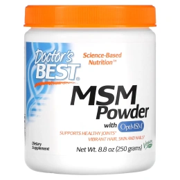 Doctor's Best, Порошок MSM с OptiMSM, 250 г (8,8 унций)