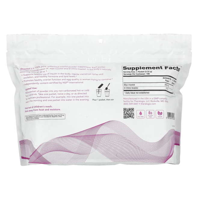 Theralogix, Оваситол 180 пакетиков (2,22 г) каждый