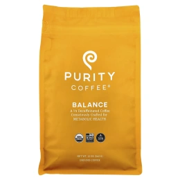 Purity Coffee, Balance, молотый, на 2/3 без кофеина, 340 г (12 унций)