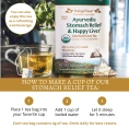DelighTeas, Ayurvedic Stomach Relief & Happy Liver, травяной чай для выведения токсинов, без кофеина, 30 роскошных чайных пакетиков Pyramid, 120 г (4,2 унции)