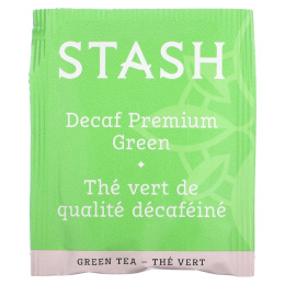 Stash Tea, зеленый чай, премиальный зеленый чай без кофеина, 18 чайных пакетиков, 33 г (1,1 унции)