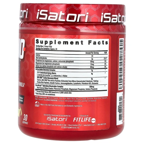 Isatori, Amino-Gro, глазированный лимонад, 300 г (10,6 унции)