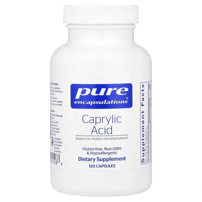 Pure Encapsulations, Caprylic Acid, 120 Capsules