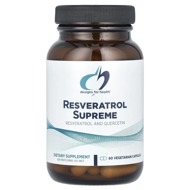Designs For Health, Резвератрол синергия (Resveratrol Synergy), 60 вегетарианских капсул