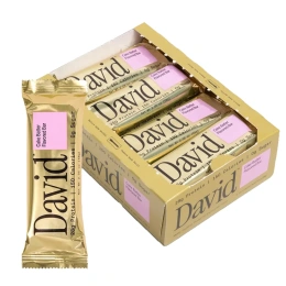 David Protein, Protein Bar, Cake Batter, 12 Bars, 2.19 oz (62 g) Each