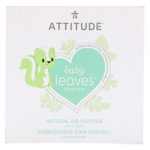 ATTITUDE, Baby Leaves Science, натуральный очиститель воздуха, сладкое яблоко, 227 г (8 oz)