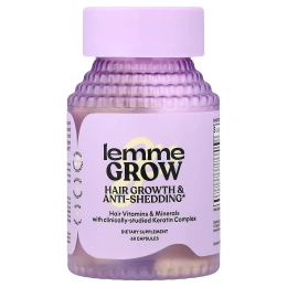 Lemme, Grow, средство для роста волос и против выпадения, 60 капсул