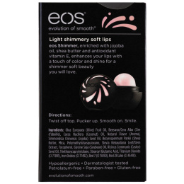 EOS, Мерцающая сфера с бальзамом для губ, чистый розовый, 0,25 унц. (7 г)