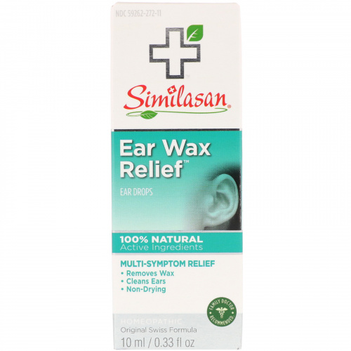 Similasan, Ear Wax Relief, Ушные Капли 0.33 жидких унции (10 мл)