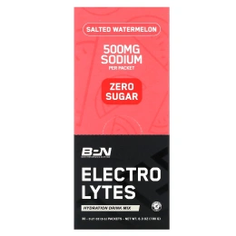 BPN, электролиты, смесь для приготовления гидратирующего напитка, соленый арбуз, 30 пакетиков по 6 г (0,21 унции)