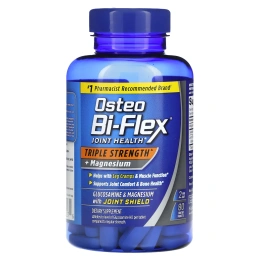Osteo Bi-Flex, добавка для здоровья суставов, тройной концентрации, с добавлением магния, 80 таблеток, покрытых оболочкой