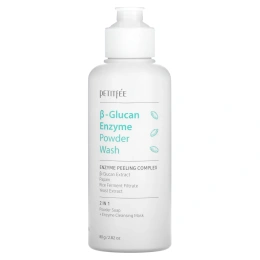 Petitfee, Энзимная пудра для умывания с бета-глюканом, 80 г (2,82 унции)