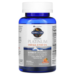 Minami Nutrition, Platinum, Рыбий жир омега-3, со вкусом апельсина, 60 мягких таблеток